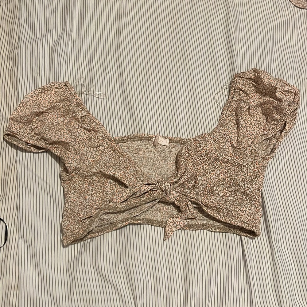 Floral crop top
